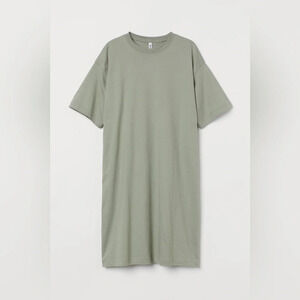 H&M  Basic Women’s Olive T-Shirt Dress - Small